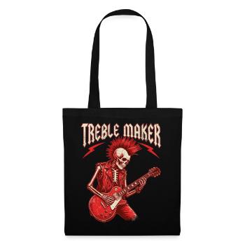 Treble Maker Guitarist Musician Pun Rock - Tote Bag - black - Front
