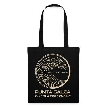 Vague dorée Punta Galea - Sac en tissu - noir - Devant