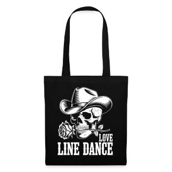 Bone Cowboy Love Line Dance - Tote Bag - black - Front