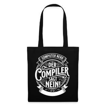 Le compilateur dit non - Sac en tissu - noir - Devant
