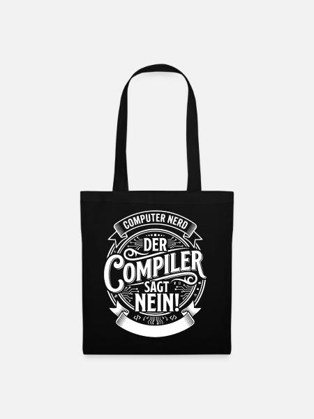 Der Compiler sagt Nein - Stoffbeutel - Schwarz