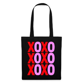 XOXO Love Typography Minimal Design - Tote Bag - black - Front