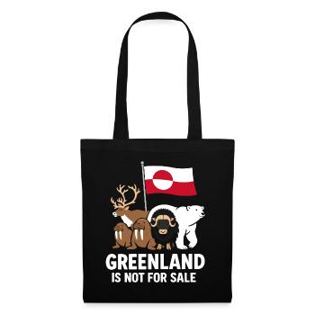 Greenland Pas À Vendre - Sac en tissu - noir - Devant