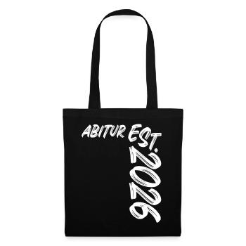 Abitur Est 2026  - Stoffbeutel - Schwarz - Vorne