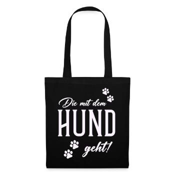 Dog and walking style - Tote Bag - black - Front
