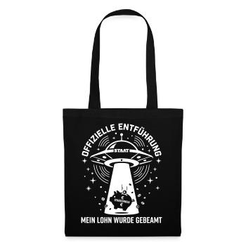 Enlèvement officiel État OVNI Officiel Mon salaire - Sac en tissu - noir - Devant