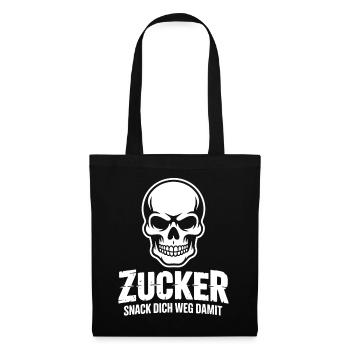 Sugar Skull Snack Design - Tote Bag - black - Front