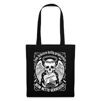 Canonisé pour son travail - Sac en tissu - noir - Devant