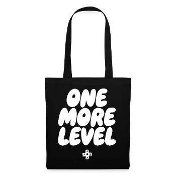 One More Level Pixel Logo - Tote Bag - black - Front
