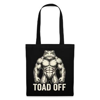 Grenouille mème de crapaud sur Internet - Sac en tissu - noir - Devant