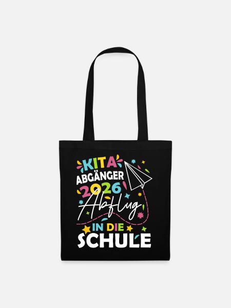 Kita Abgänger 2026 - Stoffbeutel - Schwarz