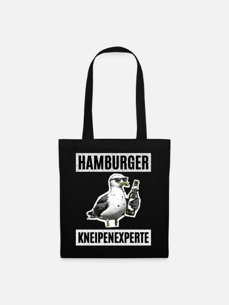 Hamburger Kneipen Experte - Stoffbeutel - Schwarz