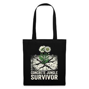 Survivant de la jungle de béton - Sac en tissu - noir - Devant
