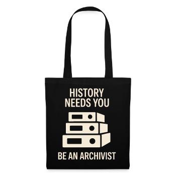 L’histoire a besoin de vous : soyez archiviste - Sac en tissu - noir - Devant