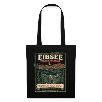 Eibsee Heimat - Stoffbeutel - Schwarz - Vorne