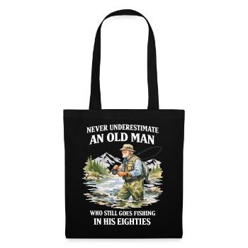 Vintage Grandfather Gift Peach Humor - Tote Bag - black - Front