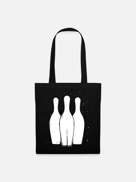 Bowling Pins - Stoffbeutel - Schwarz