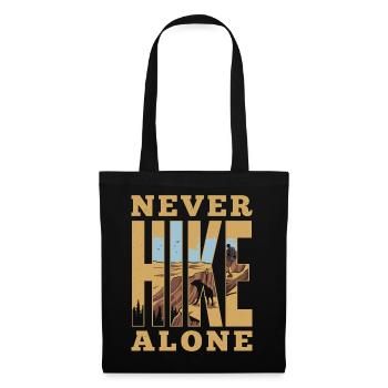 Mountains - Never Hike Alone - Tote Bag - black - Front