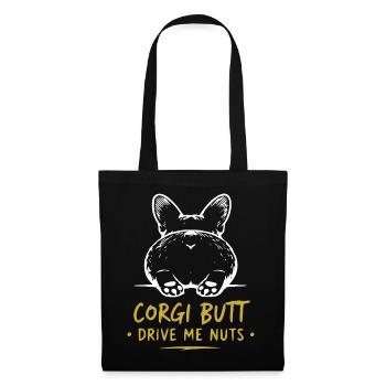 Corgi Butt Drive Me Nuts - Tote Bag - black - Front