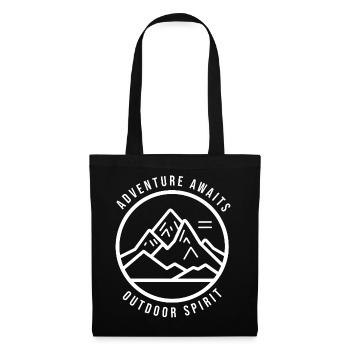 Adventure Awaits White Outdoor - Tote Bag - black - Front
