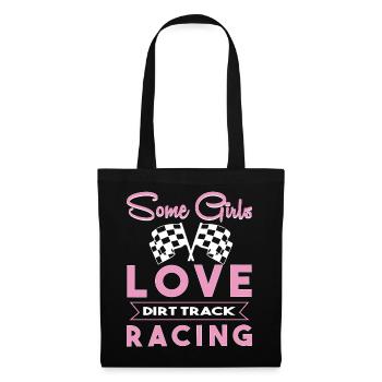 Dirt Track Racing - Stoffbeutel - Schwarz - Vorne