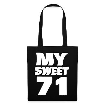 Sweet 71 - Stoffbeutel - Schwarz - Vorne