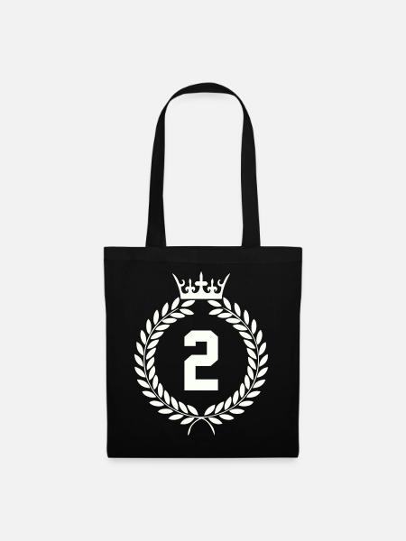 2 Kranz - Stoffbeutel - Schwarz