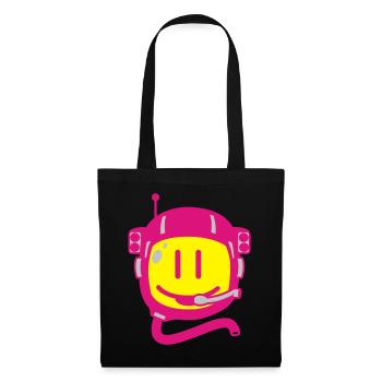 astronaut - Sac en tissu - noir - Devant