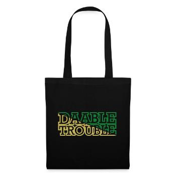 DAABLE TROUBLE Font - Stoffbeutel - Schwarz - Vorne