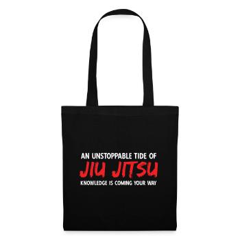 BJJ Jiu Jitsu - Stoffbeutel - Schwarz - Vorne