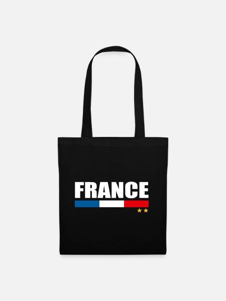 Frankreich Fußball-Europameisterschaft Frankreich - Stoffbeutel - Schwarz