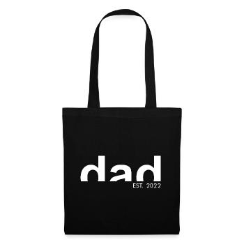 DAD - EST.2022 - Vater - Papa - Geschenkidee - Stoffbeutel - Schwarz - Vorne