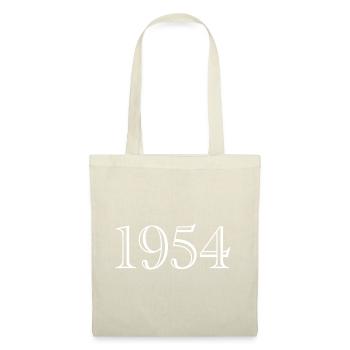 1954 - Geschenk geboren 1954 - Stoffbeutel - Natur - Vorne