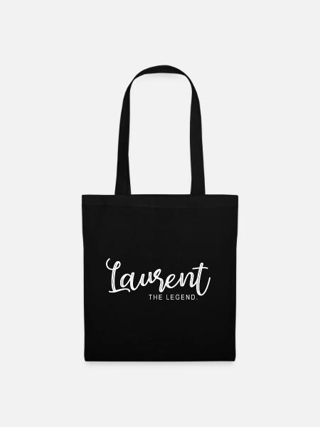 Laurent the legend Cadeau T shirt laurent - Sac en tissu - noir