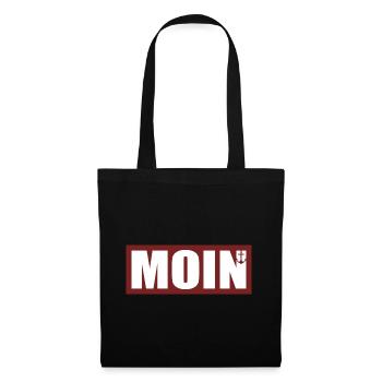 MOIN - Norddeutsch - Stoffbeutel - Schwarz - Vorne