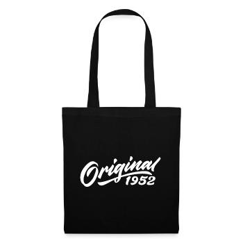 Original 1952 Geburtstagsgeschenk 1952 - Stoffbeutel - Schwarz - Vorne