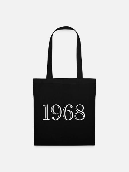 1968 - Geschenk geboren 1968 - Stoffbeutel - Schwarz