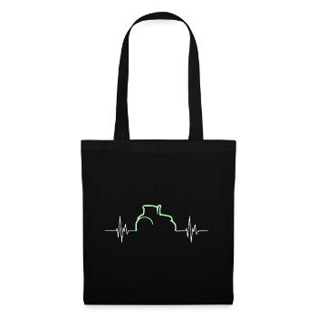 Heartbeat - Tractor - Agriculture - Farmer - Tote Bag - black - Front