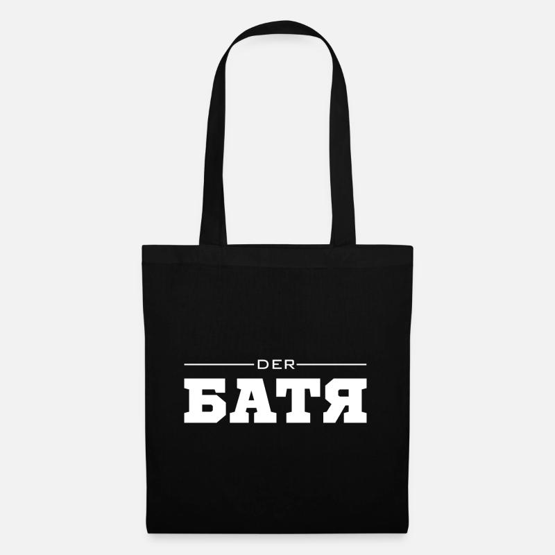 Der Батя Geschenk Vater Papa Vatertag - Stoffbeutel - Schwarz