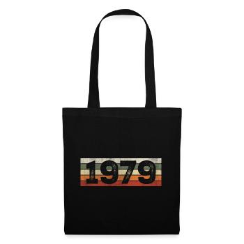 Vintage 1979 Retro 1979 Birthday Gift - Tote Bag - black - Front