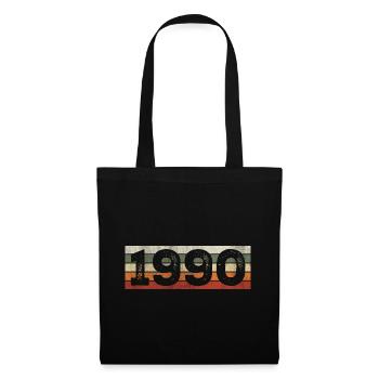 Vintage, 1990er Jahre, Retro, Geburtstagsgeschenk der 1990er Jahre - Stoffbeutel - Schwarz - Vorne