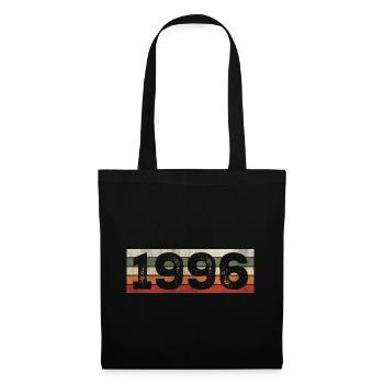 Millésime 1996 Cadeau D’anniversaire Rétro 1996 - Sac en tissu - noir - Devant