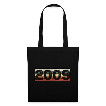 Millésime 2009 Cadeau D’anniversaire Rétro 2009 - Sac en tissu - noir - Devant