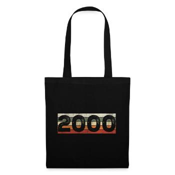 Millésime 2000 Cadeau D’anniversaire Rétro 2000 - Sac en tissu - noir - Devant