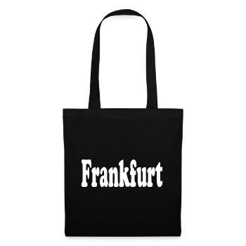 frankfurt - Stoffbeutel - Schwarz - Vorne
