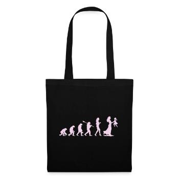 Mama Mother Evolution - Cadeau Future Maman - Sac en tissu - noir - Devant
