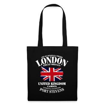 Union Jack - UK Flag - British Flag - Tote Bag - black - Front