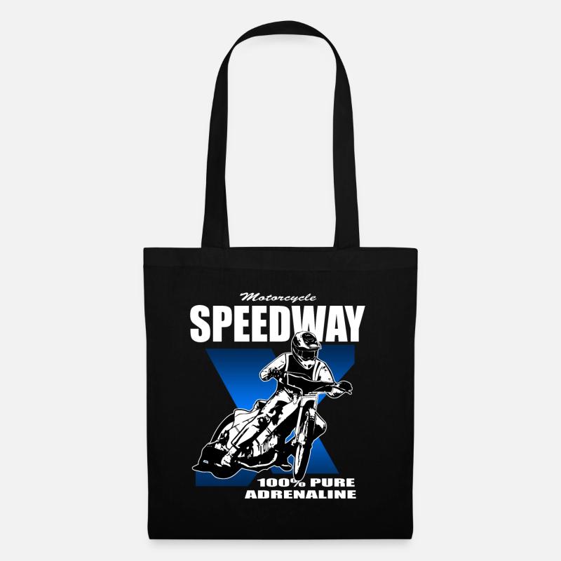 Speedway - Motorcycle Speedway - Stoffbeutel - Schwarz