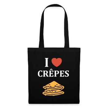 crêpe - Sac en tissu - noir - Devant
