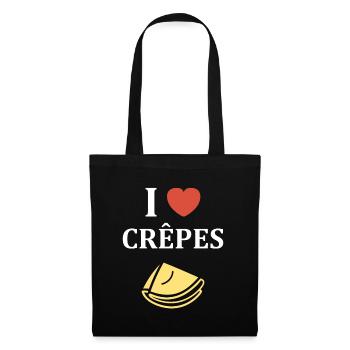 crêpe - Sac en tissu - noir - Devant